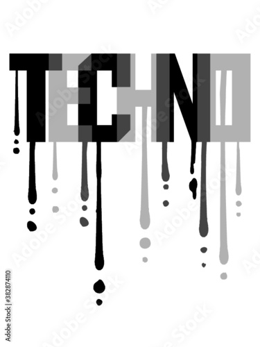 Graffiti Tropfen Techno 