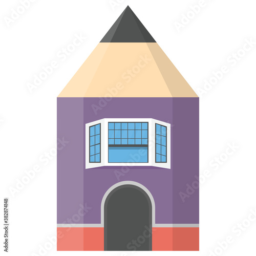 
Isolated vector icon of house sketch
