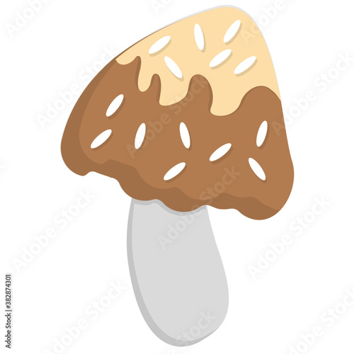 

Mushroom flat icon creative design
