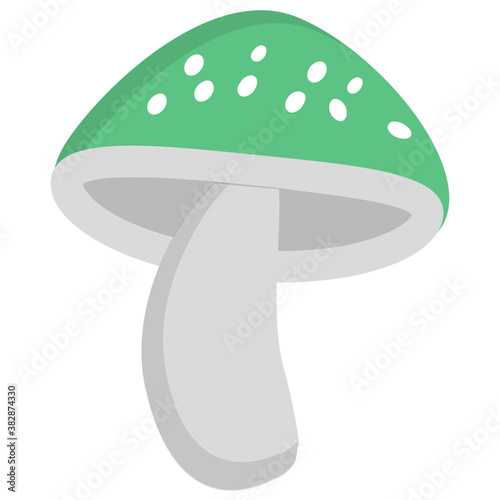 

Mushroom flat icon creative design

