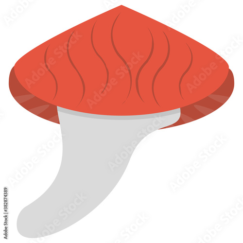 

Mushroom flat icon creative design

