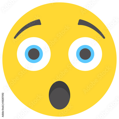 
Astonished smiley is shear surprise
