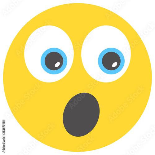 
Astonished smiley is shear surprise
