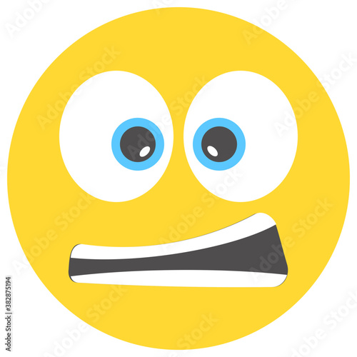 
Emoji flat design for expression of feelings
