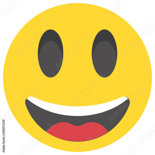 
A joyful happy face emoticon

