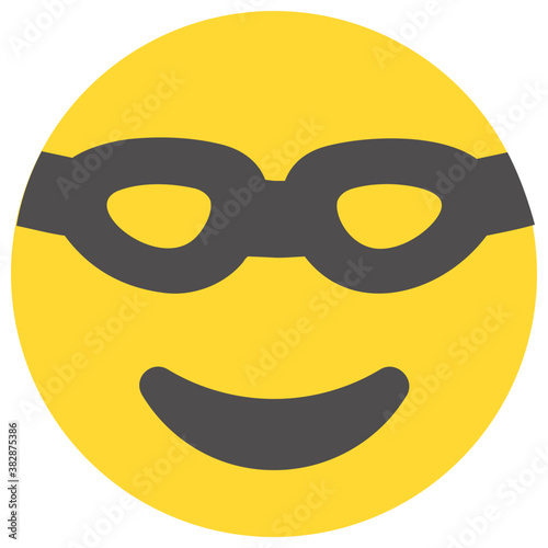 
Emoticon flat design for expression of feelings
