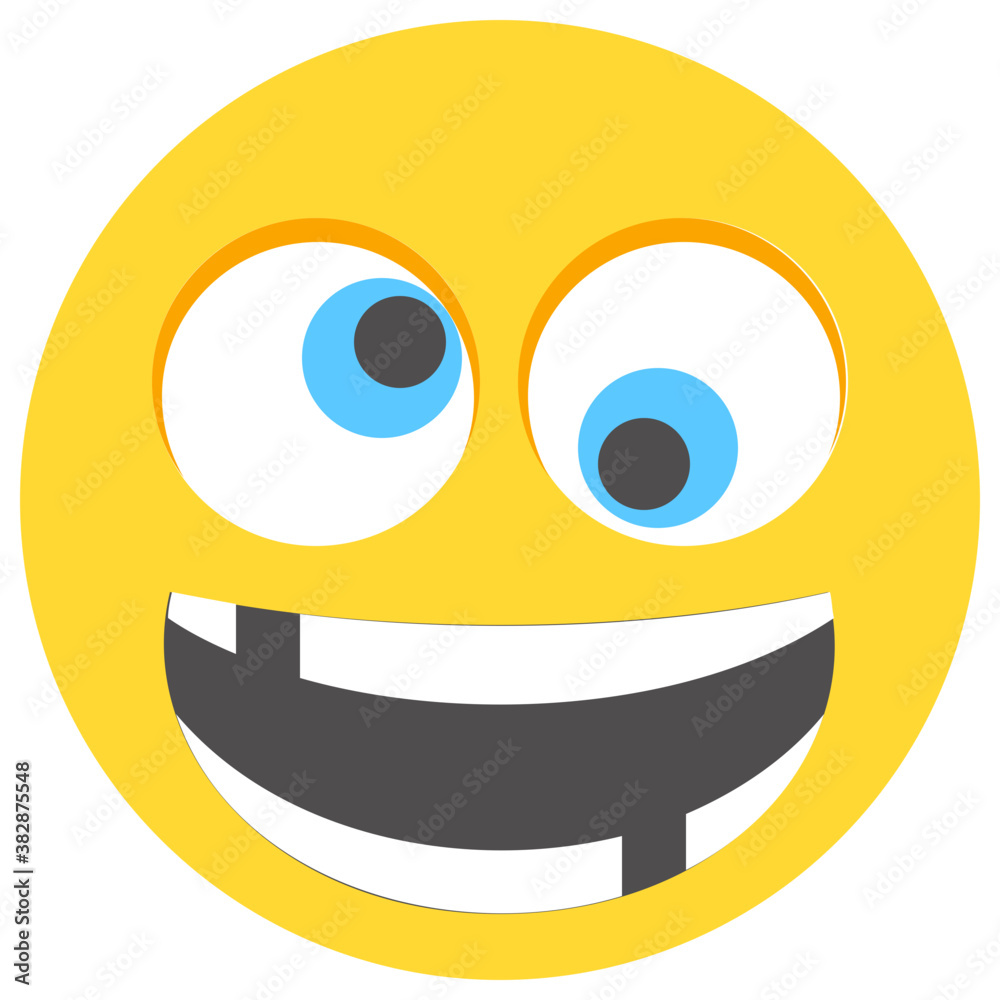 
Emoticon flat design for expression of feelings
