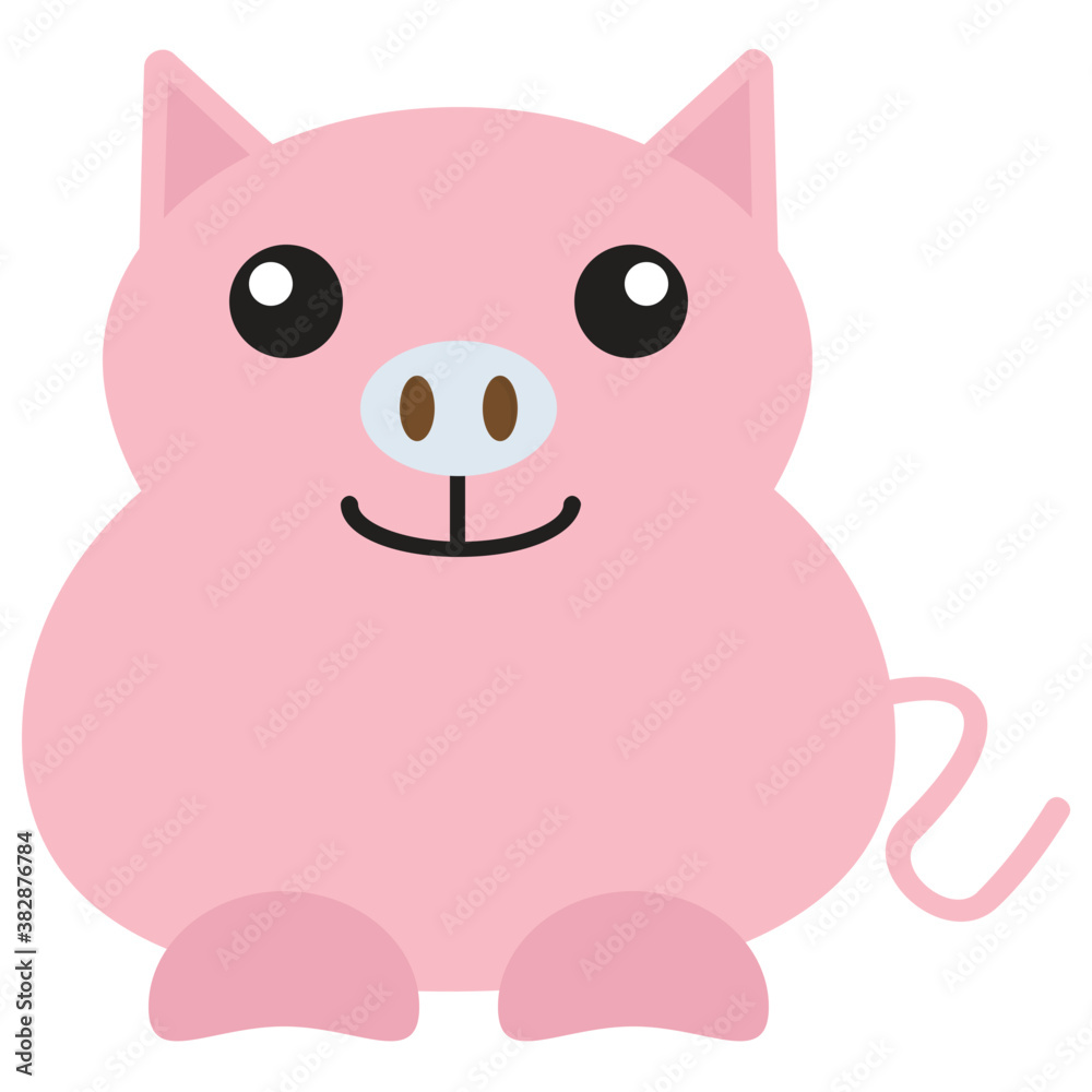 A funny fat pig icon
A funny fat pig icon