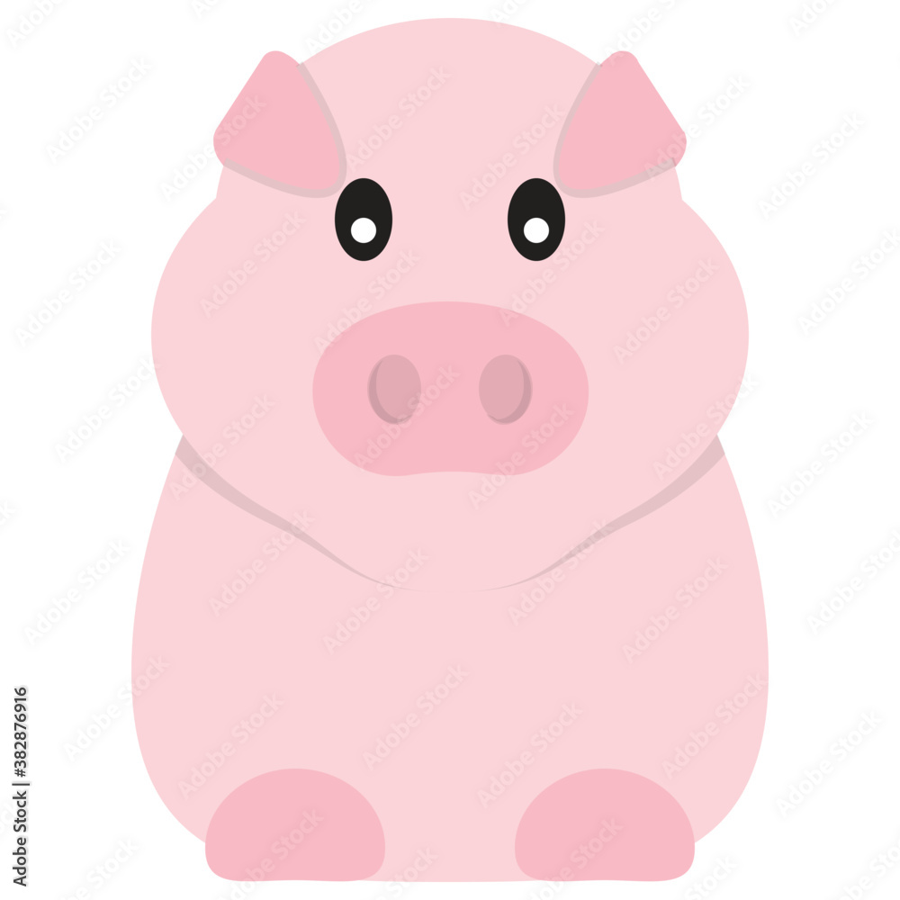 A funny fat pig icon
A funny fat pig icon
