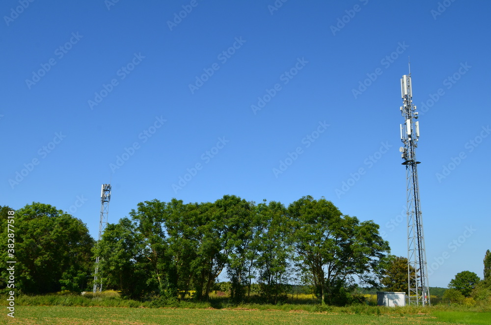 Fototapeta premium Antenne de téléphonie mobile.