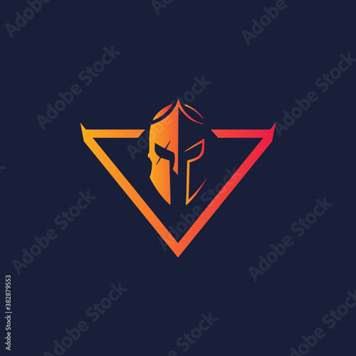 viking spartan logo graphic vector template 