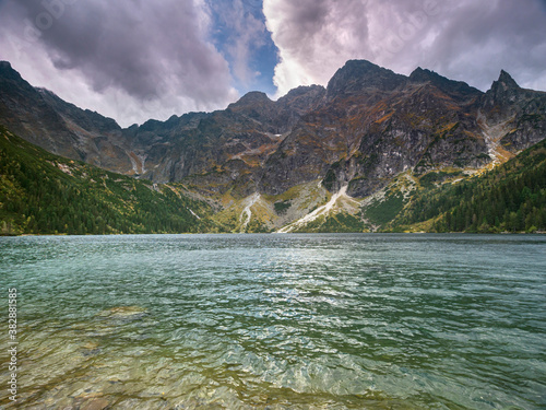 Morskie Oko - Tatry Wysokie jesień burza