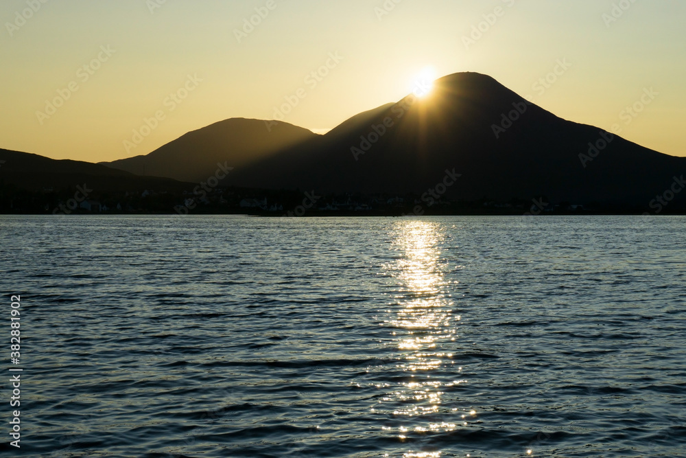 Broadford Bay on the Isle of Skye during sunset