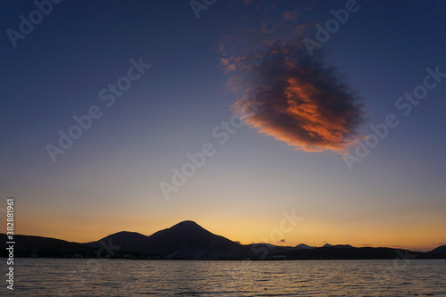 Broadford Bay on the Isle of Skye during sunset photo