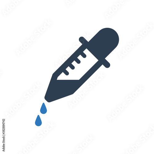 Dropper icon - medical pipette icon