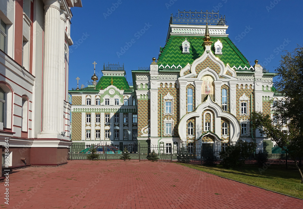 he building of the theological seminary on the territory of the Kazan Monastery of Tambov.
