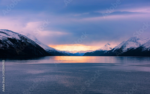 Sunrise at Chilean Fjords