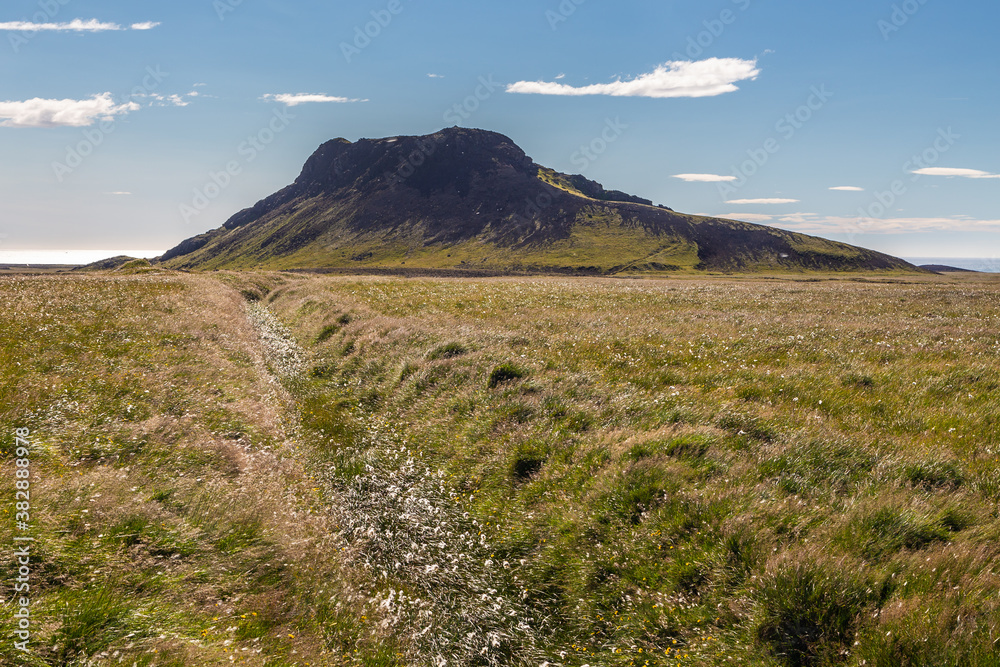 Travel to Iceland. Beautiful Icelandic landscape with mountains. Travel to Iceland. Beautiful Icelandic landscape with mountains.