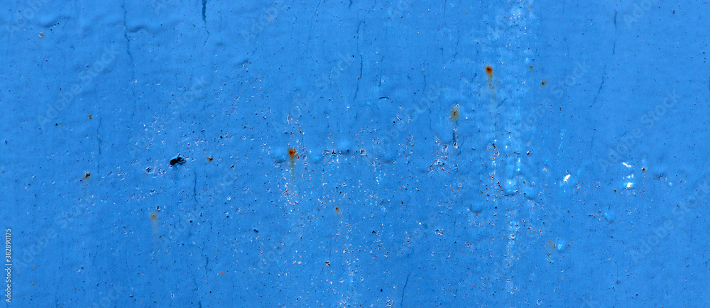 Blue paint texture. Old dry paint background