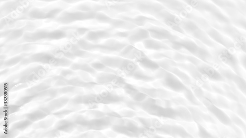 Photo of water waves shadow. Subtle white texture of light-shadow pattern of sunlight reflection from rippled water surface. Beautiful natural wallpaper. White-grey water waves marbling.