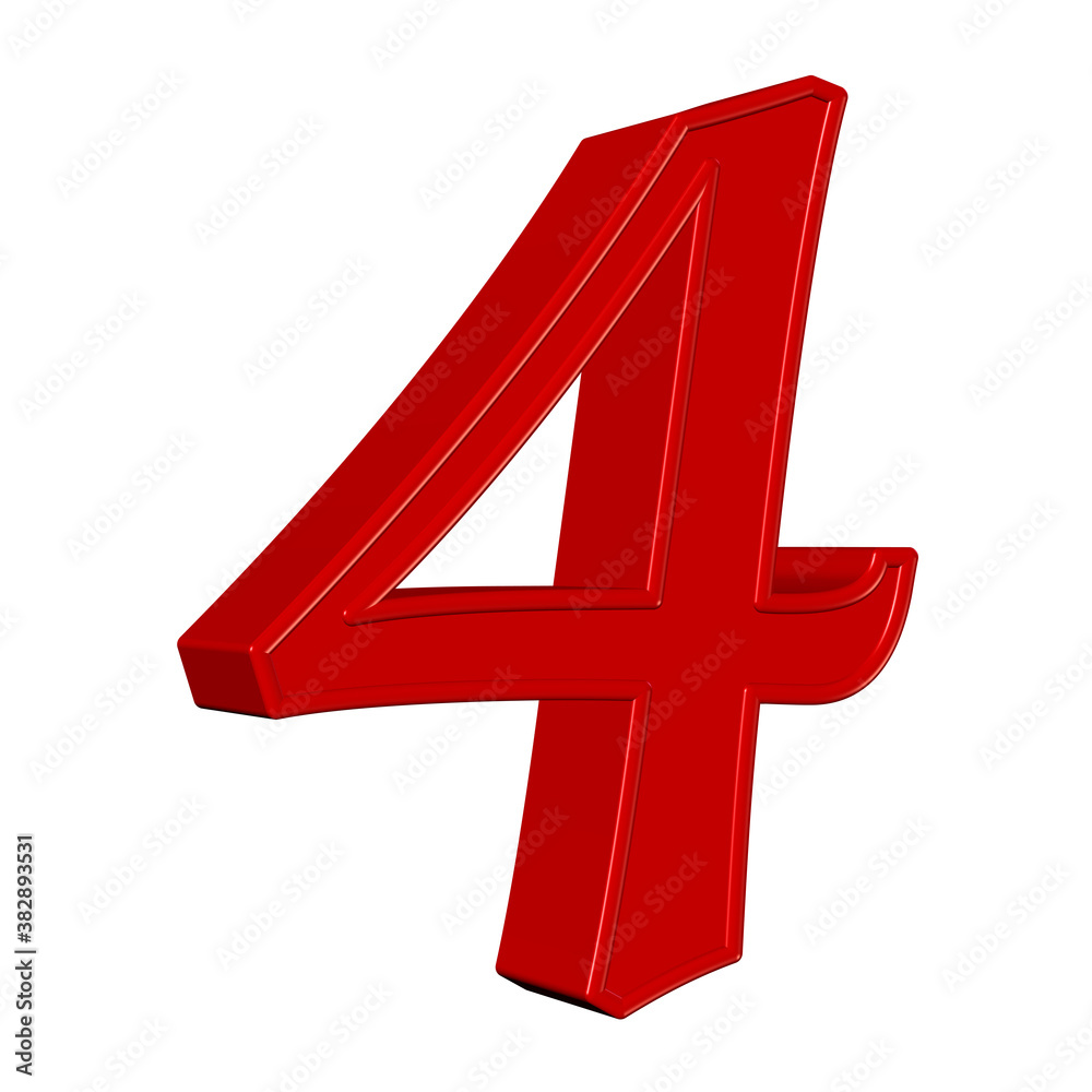 Fototapeta premium Rote Vier vor weißem Hintergrund