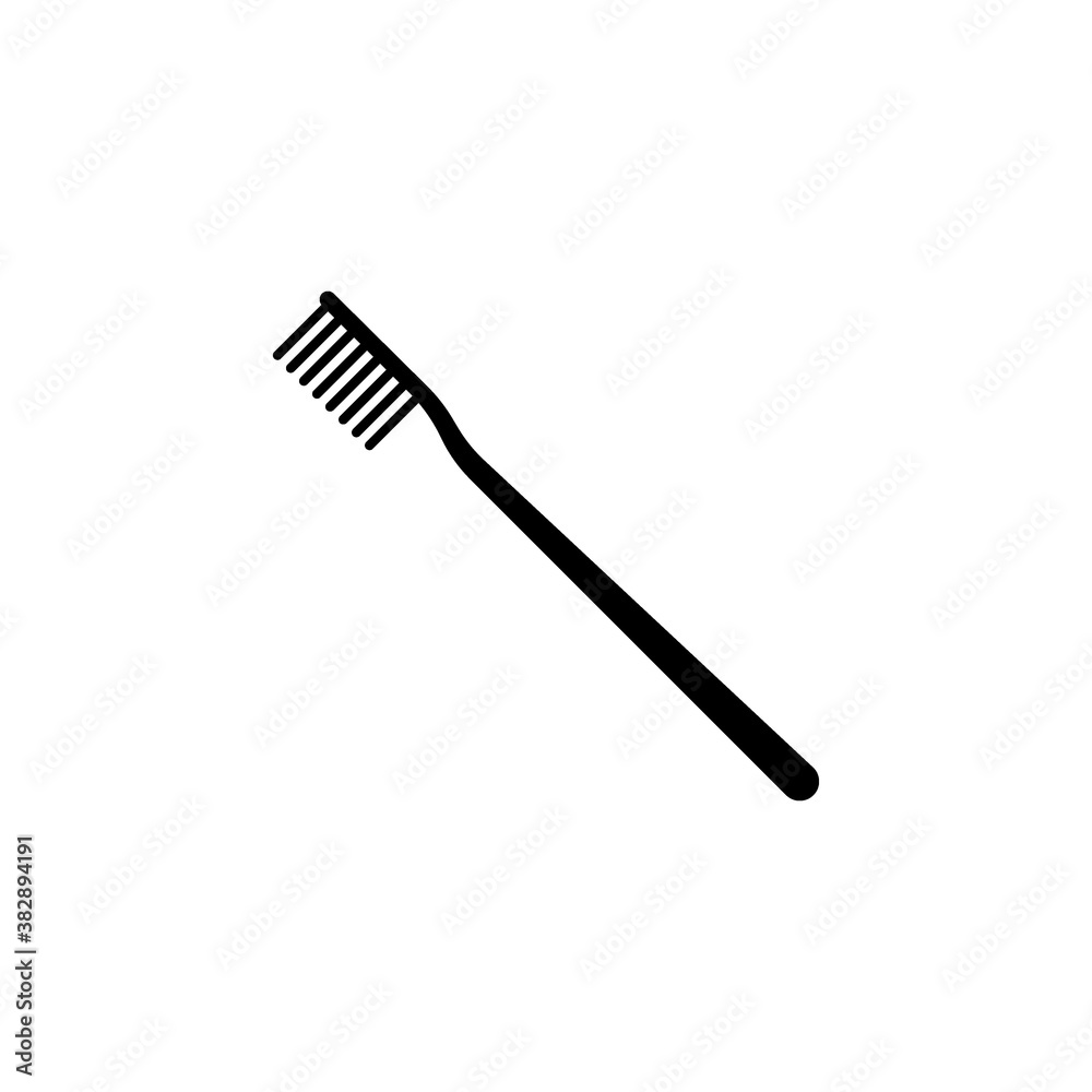 Toothbrush icon flat vector illustration Toothbrush icon flat vector illustration
