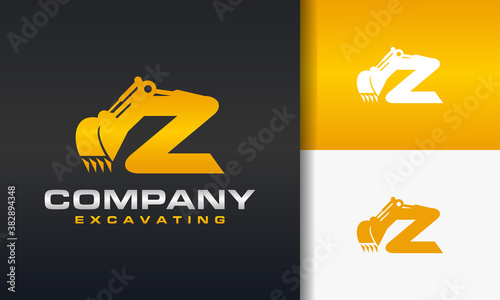excavator letter Z logo