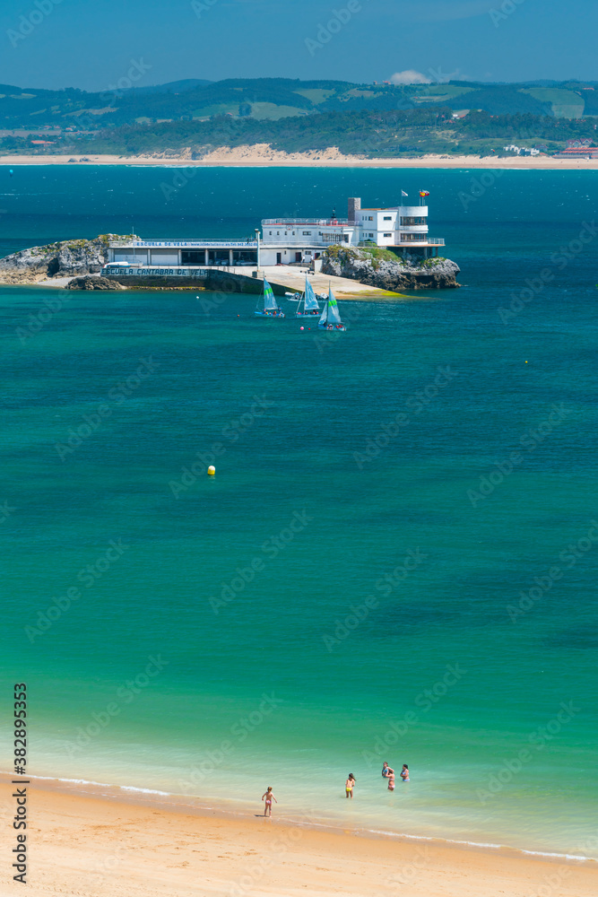 De la Torre Island, La Magdalena Beach, Santander Bay, Santander, Cantabria, Spain, Europe De la Torre Island, La Magdalena Beach, Santander Bay, Santander, Cantabria, Spain, Europe