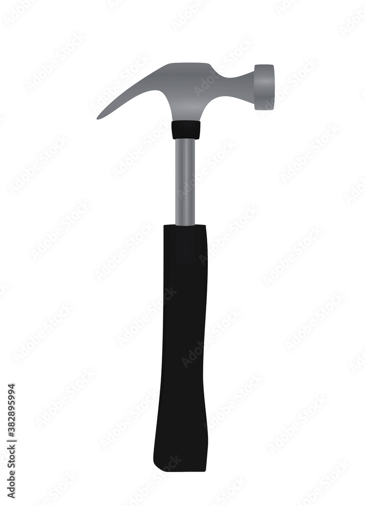 Curved hammer tool. vector illustration Curved hammer tool. vector illustration