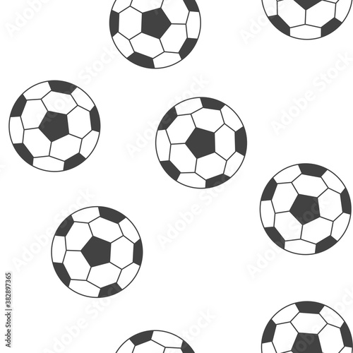 Vector icon soccer ball icon goal seamless pattern on a white background.