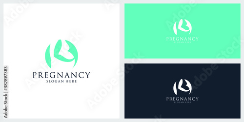 pregnancy logo design and business card template