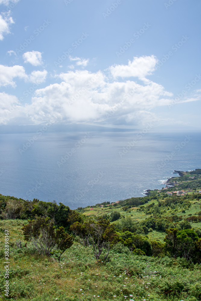 Walk on the Azores archipelago. Discovery of the island of sao jorge, Azores. Velas Walk on the Azores archipelago. Discovery of the island of sao jorge, Azores. Velas