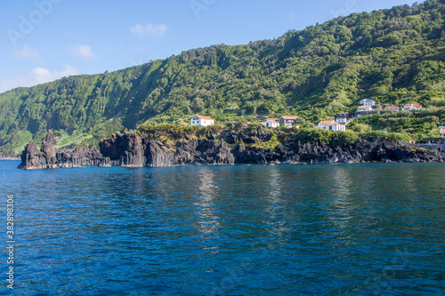 Walk on the Azores archipelago. Discovery of the island of sao jorge, Azores. Velas