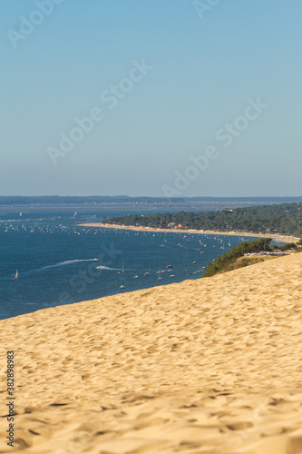 Water, trees and sand at the Dune of Pilat