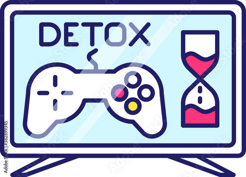 color icon, detox from computer games