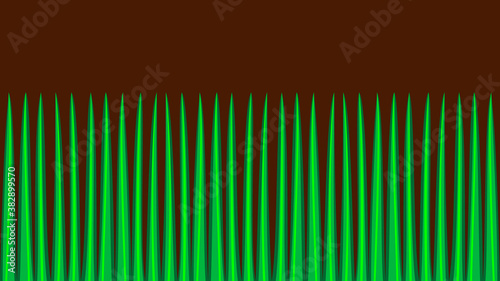 green grass seamless border, isolated over white, illustration