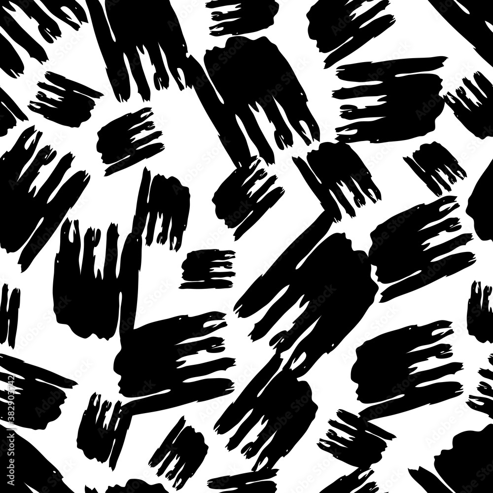 Seamless Pattern with hand drawn scribble smears Seamless Pattern with hand drawn scribble smears
