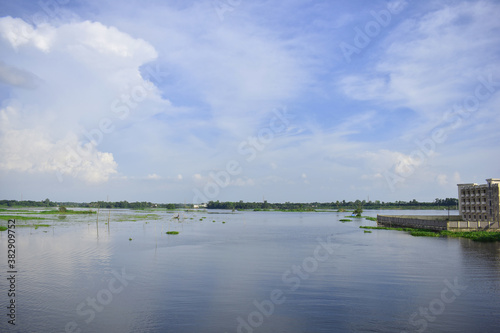 Sky and River in a Landscape view