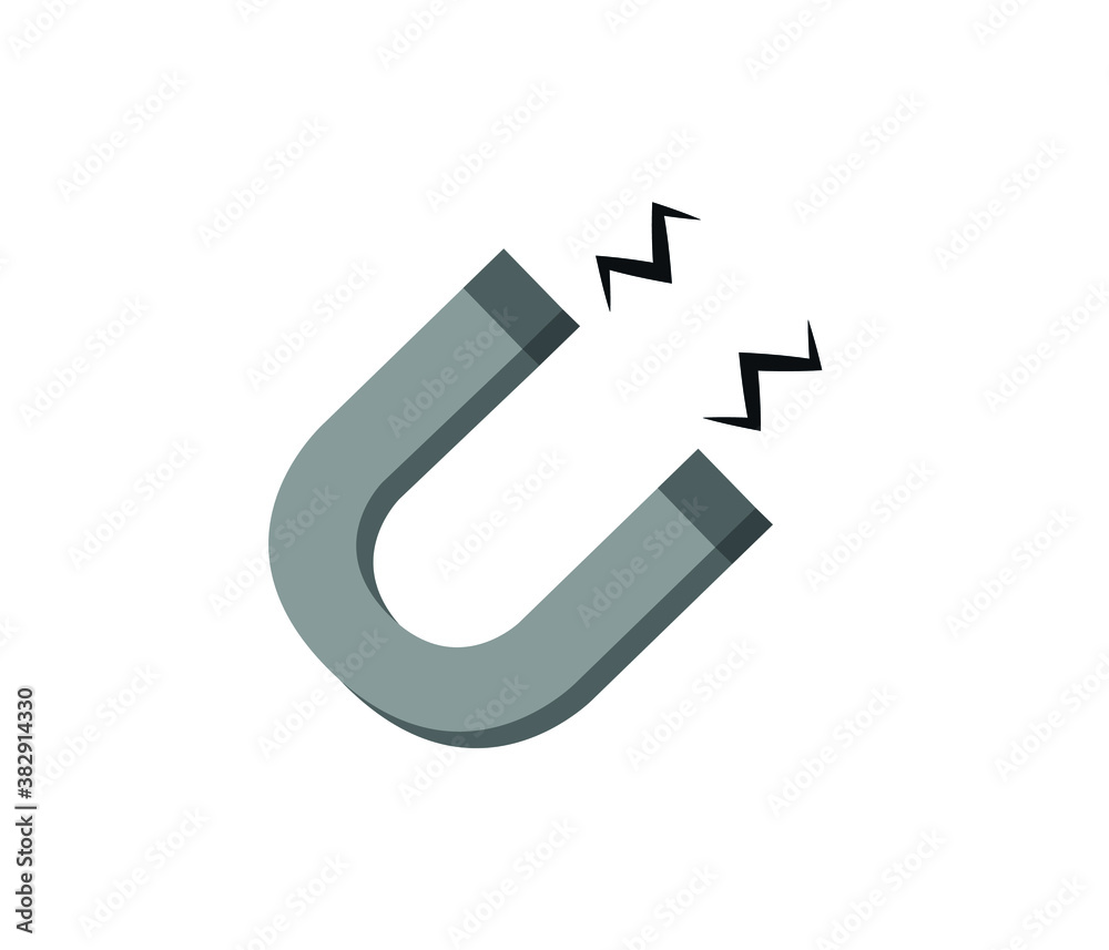 Magnet icon isolated on white background. Vector Magnet icon isolated on white background. Vector