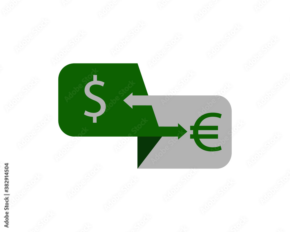 Obraz premium economy and finance concept. dollar and euro coin icon isolated 