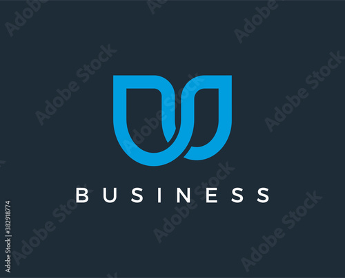 minimal letter w logo template - vector illustration