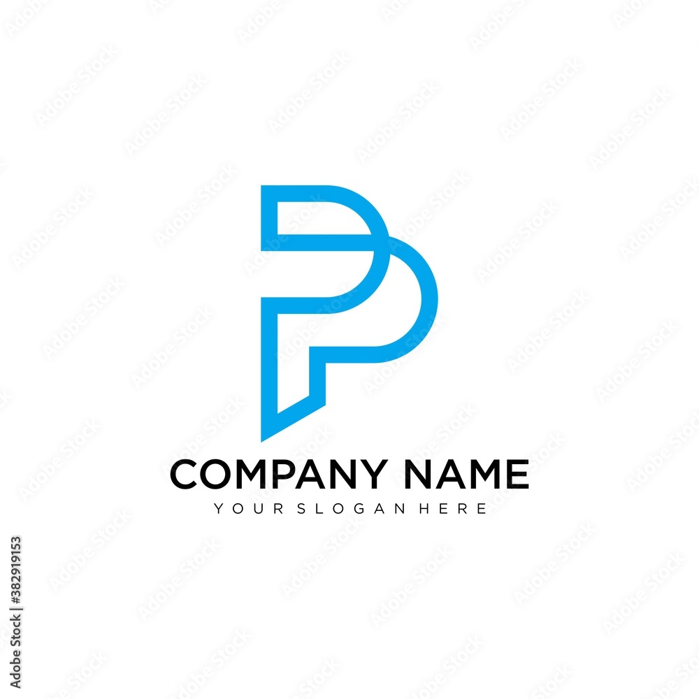 Letter P line logo design. Linear creative minimal monochrome monogram symbol. Universal elegant vector sign design. Premium business logotype. Graphic alphabet symbol for corporate business identity Letter P line logo design. Linear creative minimal monochrome monogram symbol. Universal elegant vector sign design. Premium business logotype. Graphic alphabet symbol for corporate business identity