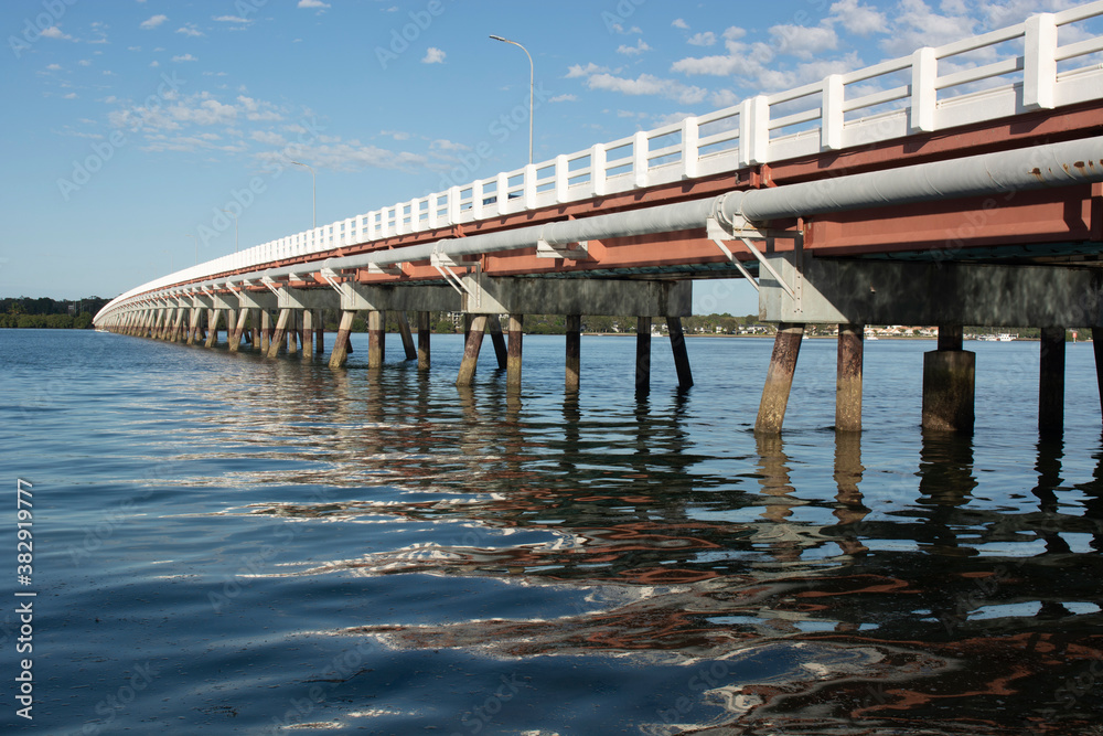 Bribie Island Bridge, Queensland, Australia.