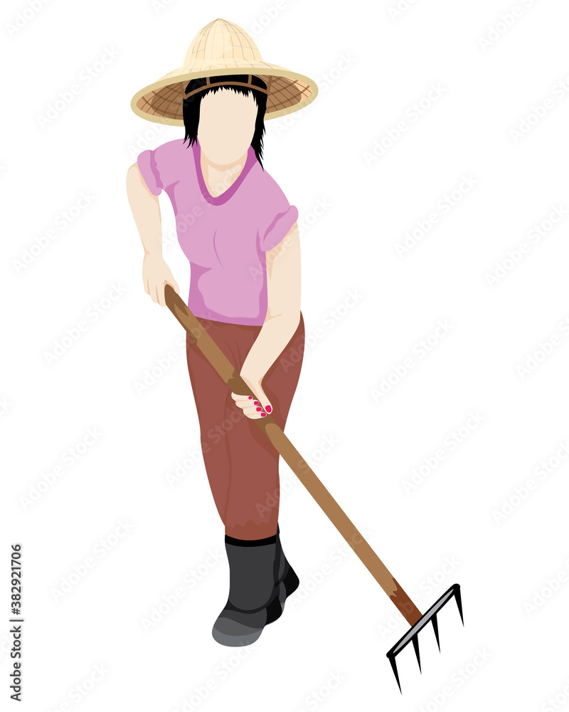 agriculturist cartoon shape vector design agriculturist cartoon shape vector design
