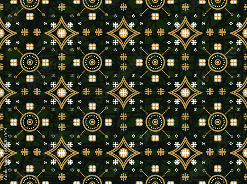 Batik Indonesian: is a technique of wax-resist dyeing applied to whole cloth, or cloth made using this technique originated from Indonesia.