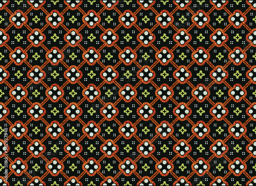 Batik Indonesian: is a technique of wax-resist dyeing applied to whole cloth, or cloth made using this technique originated from Indonesia.