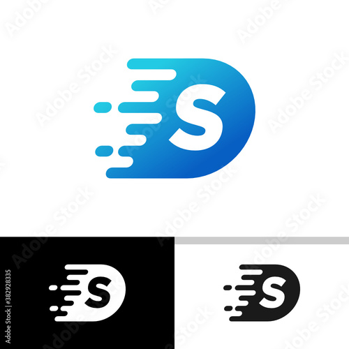 S Speed Logo Design Template Inspiration, Fast, Vector, Illustration.