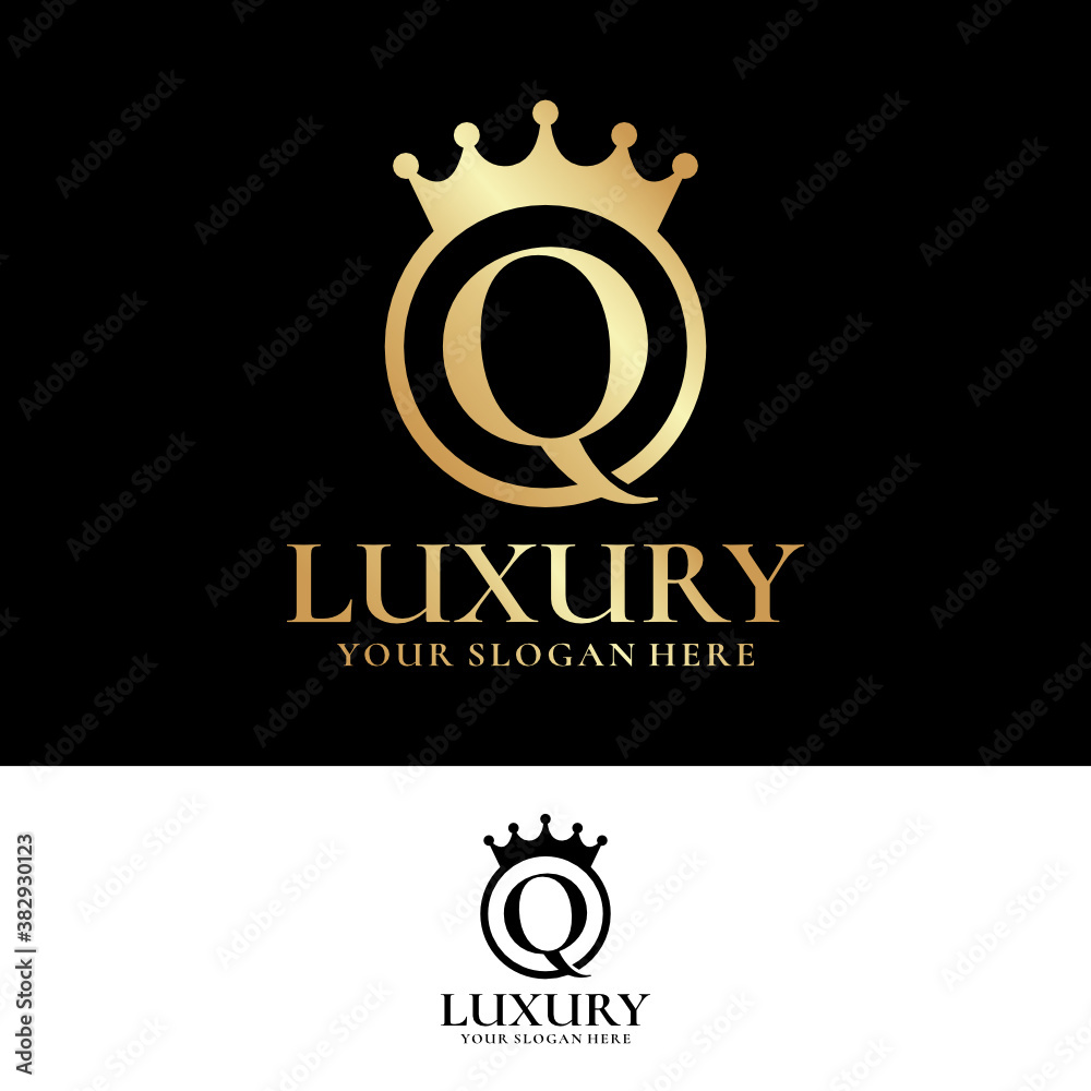 Q Letter Luxury Logo Design Template Inspiration, Vector. Q Letter Luxury Logo Design Template Inspiration, Vector.