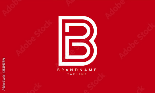 Alphabet letters Initials Monogram logo BB, B