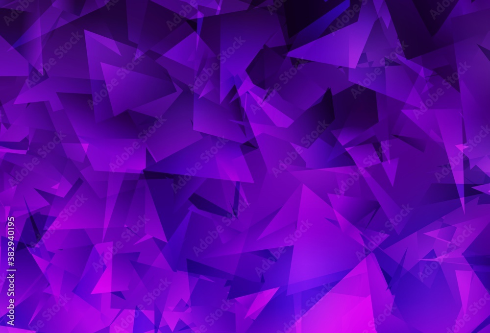 Obraz premium Dark Purple, Pink vector low poly layout.
